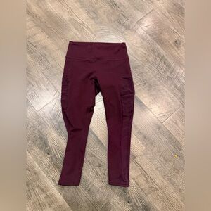 Fabletics Burgundy Leggings